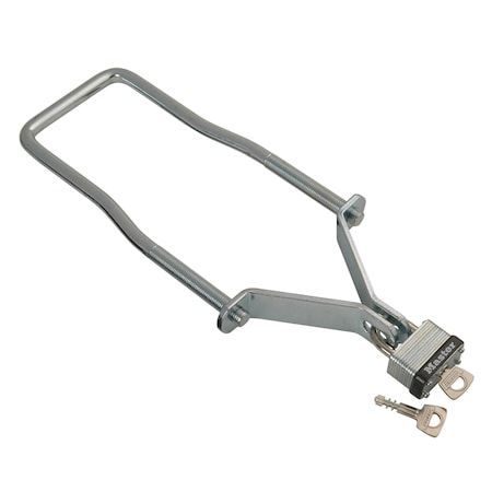 C.E. Smith Pkg U-bolt Spare Tire Carrier, 8-3/4 in. Long, w/Spin On Lock Brackets & Lock 27202